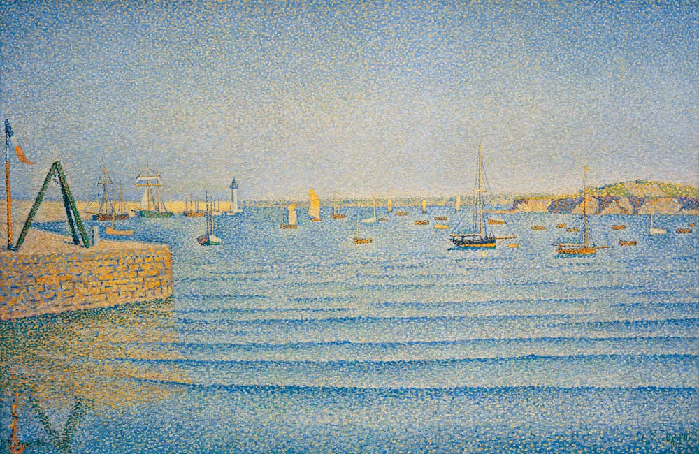 The Harbour at Portrieux von Paul Signac