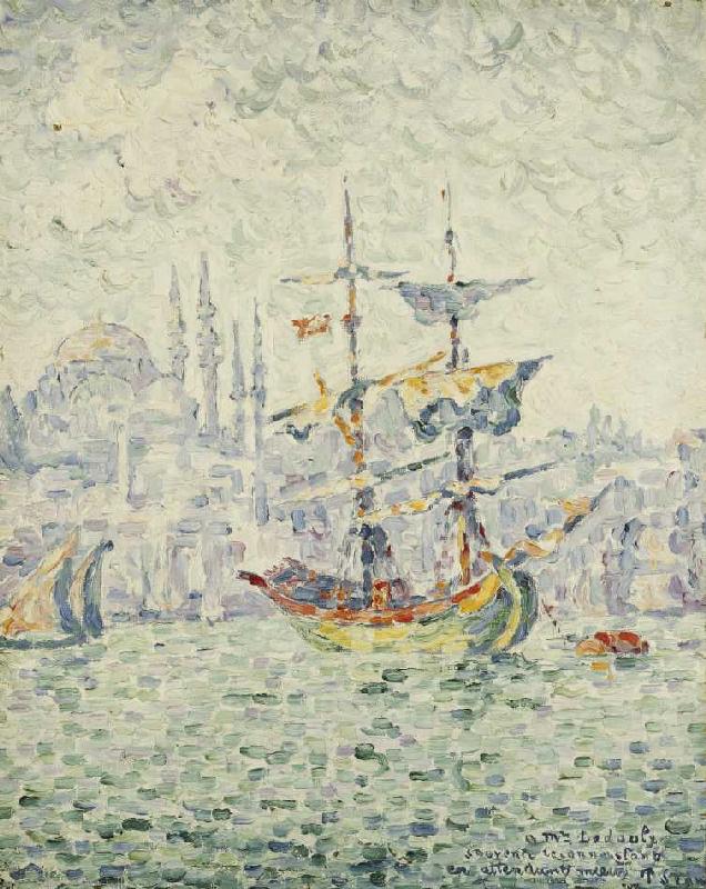 Der Hafen in Konstantinopel von Paul Signac
