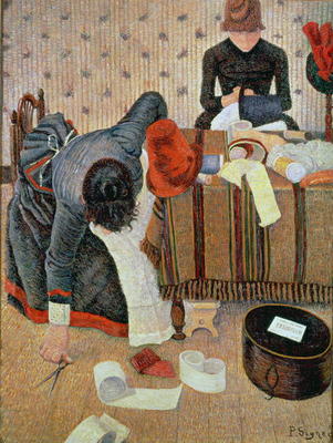 The Milliner, 1885 von Paul Signac