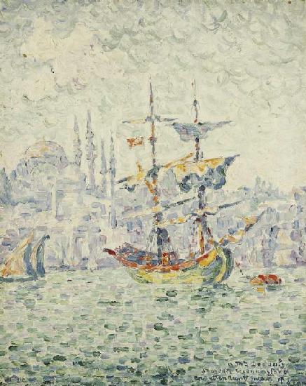 Der Hafen in Konstantinopel 1907