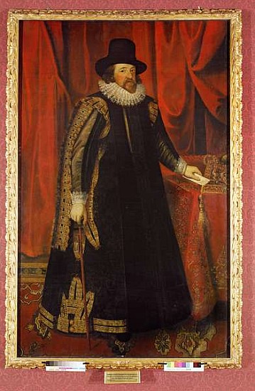Sir Francis Bacon (1561-1626) Viscount of St. Albans von Paul van Somer