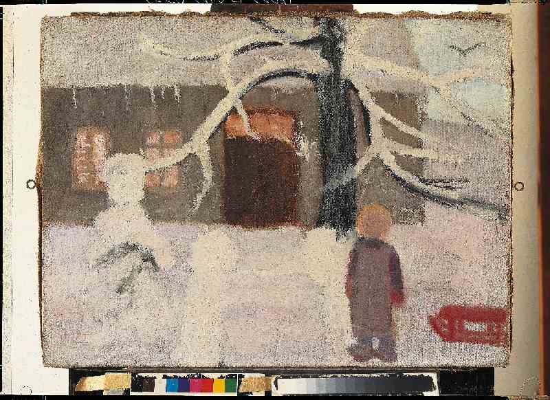 Junge im Schnee von Paula Modersohn-Becker