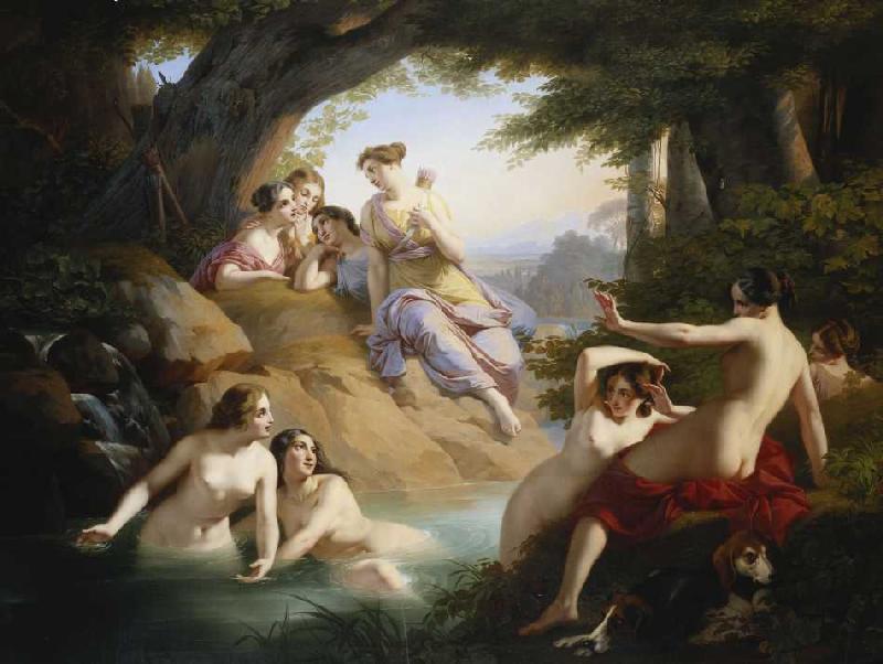 Diana und Nymphen beim Bade 1846