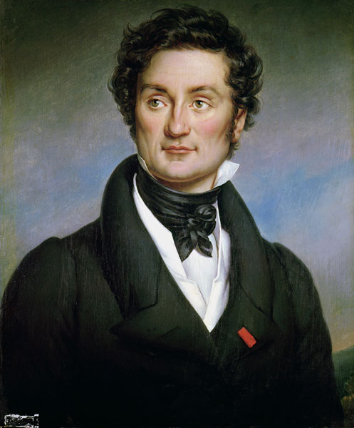 Portrait of Charles Nodier (1780-1844) von Paulin Jean Baptiste Guerin