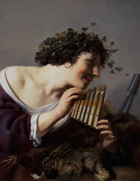 Pan Playing his Pipes von Paulus Moreelse