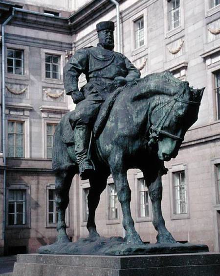 Equestrian Statue of Alexander III (1845-94) von Pavel Petrovic Trubetskoy
