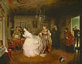 Die Brautwerbung des Majors. 1848