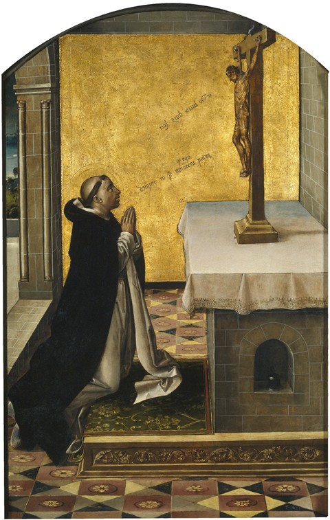 Der Heilige Petrus Martyr im Gebet von Pedro Berruguete