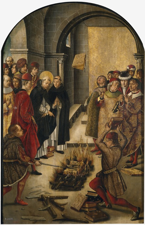 Heiliger Dominikus im Disput mit den Albigenser von Pedro Berruguete