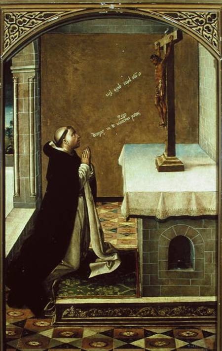 St. Peter Martyr (c.1205-52) at Prayer von Pedro Berruguete