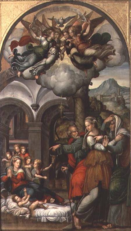Nativity with the Two Midwives von Pellegrino Aretusi