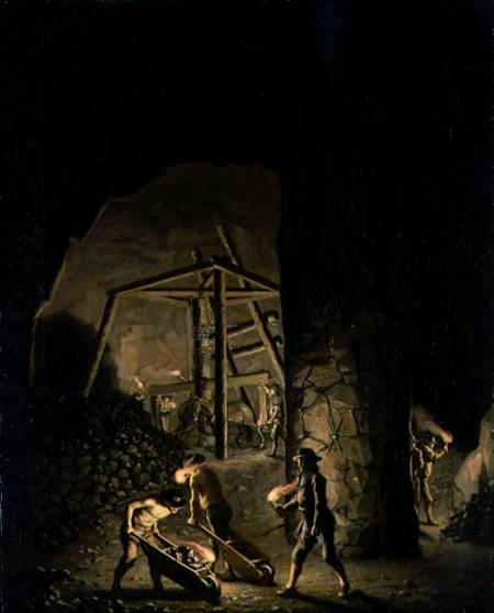 Gallery in Falun Copper Mine von Per Hillestrom