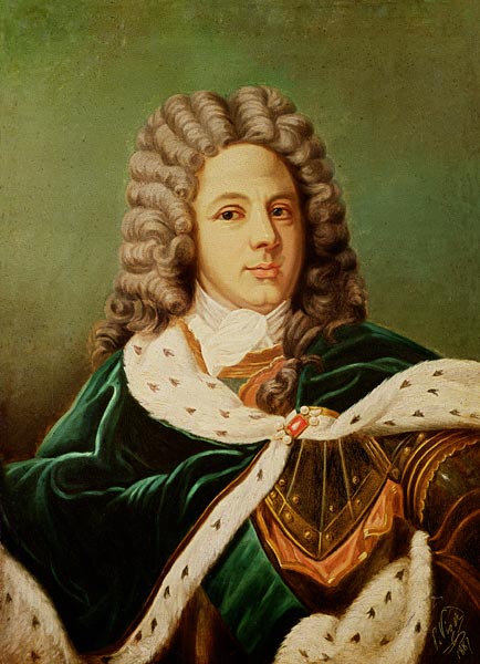 Portrait of the Duc de Saint-Simon (1675-1755) after a portrait by Hyacinthe Rigaud (1659-1743) von Perrine Viger