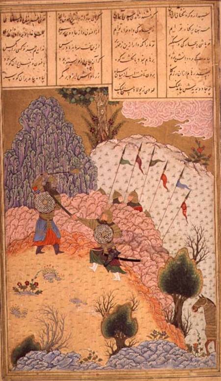 Soldiers Fighting von Persian School