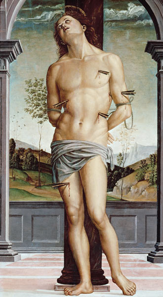 Perugino / St. Sebastian von Perugino (eigentl. Pierto di Cristoforo Vanucci)