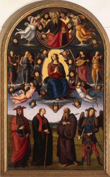 Assumption of Virgin Mary / Perugino von Perugino (eigentl. Pierto di Cristoforo Vanucci)