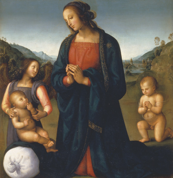 Madonna del Sacco / Perugino von Perugino (eigentl. Pierto di Cristoforo Vanucci)