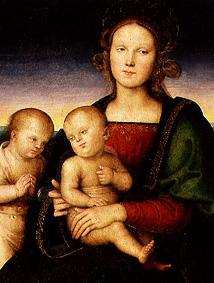 Maria mit dem Kind und dem Johannesknaben von Perugino (eigentl. Pierto di Cristoforo Vanucci)