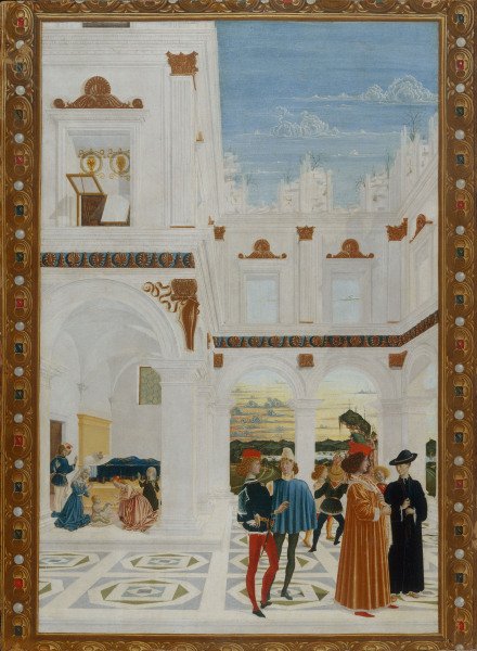Perugino / Miracle of St.Bernhard von Perugino (eigentl. Pierto di Cristoforo Vanucci)