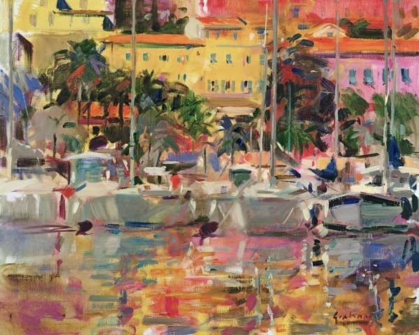 Golden Harbour Vista (oil on canvas)  von Peter  Graham