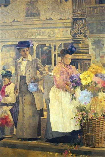 Flower Seller, London von Peter Miller