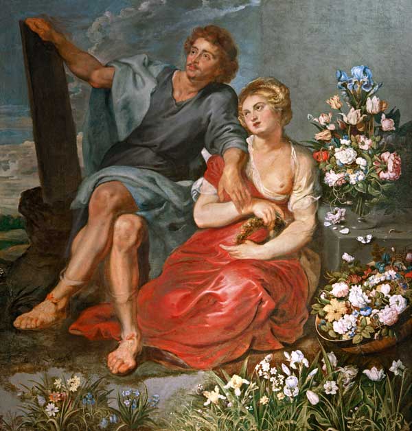 Pausias und Glycera von Peter Paul Rubens