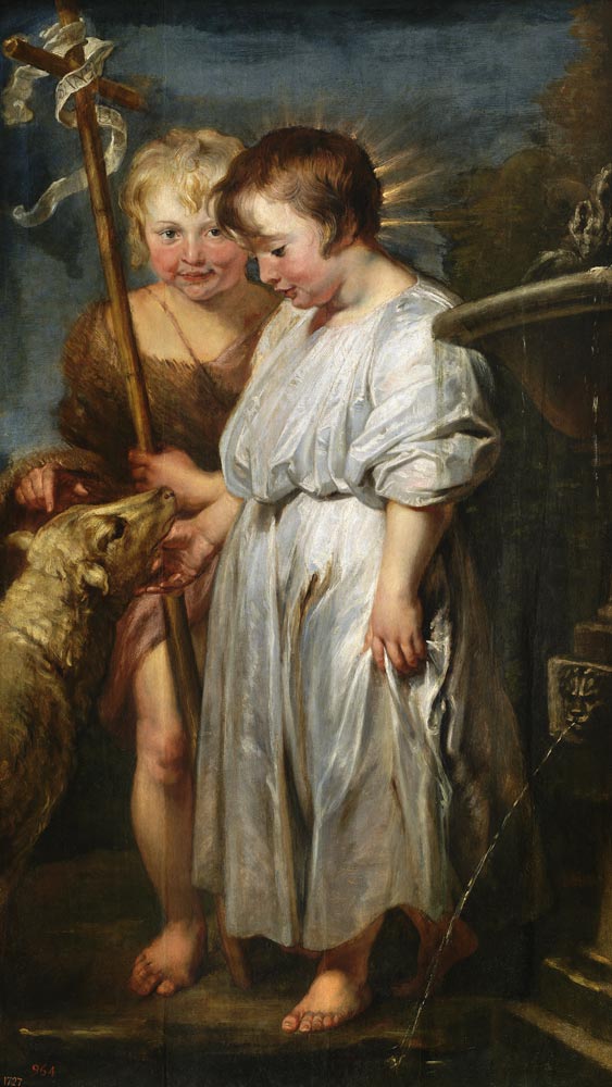 Christus und Johannesknabe von Peter Paul Rubens
