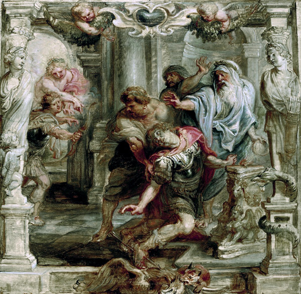 Der Tod des Achilleus von Peter Paul Rubens