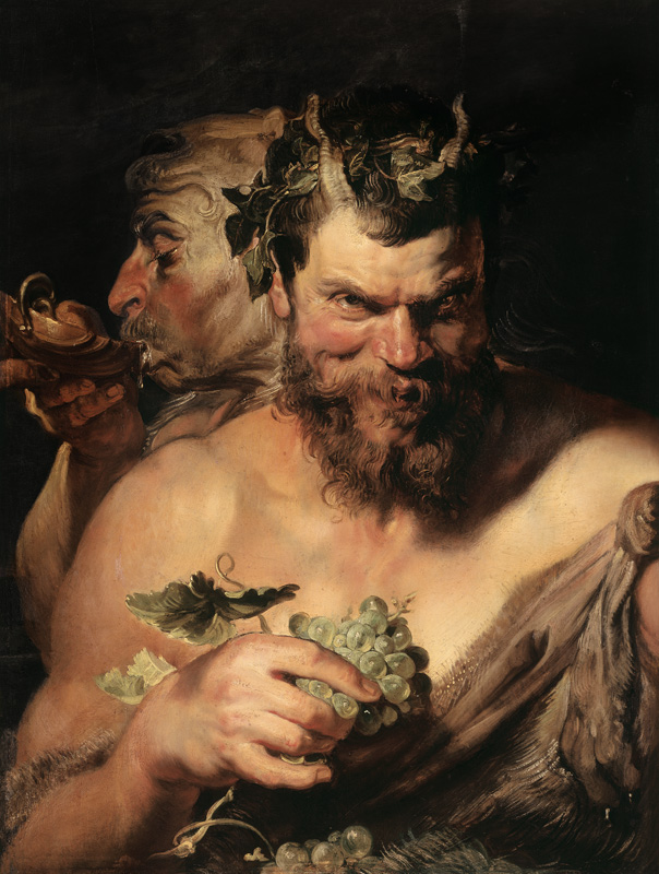 Zwei Satyrn von Peter Paul Rubens
