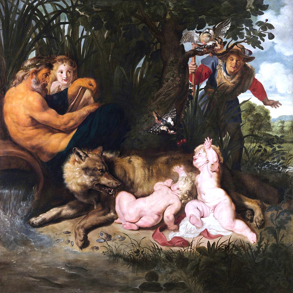 Die Auffindung von Romulus und Remus von Peter Paul Rubens