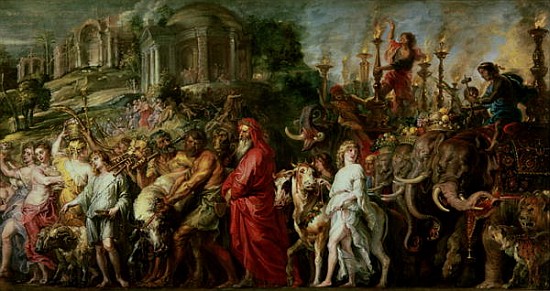 A Roman Triumph, c.1630 (oil on canvas laid down on wood) von Peter Paul Rubens