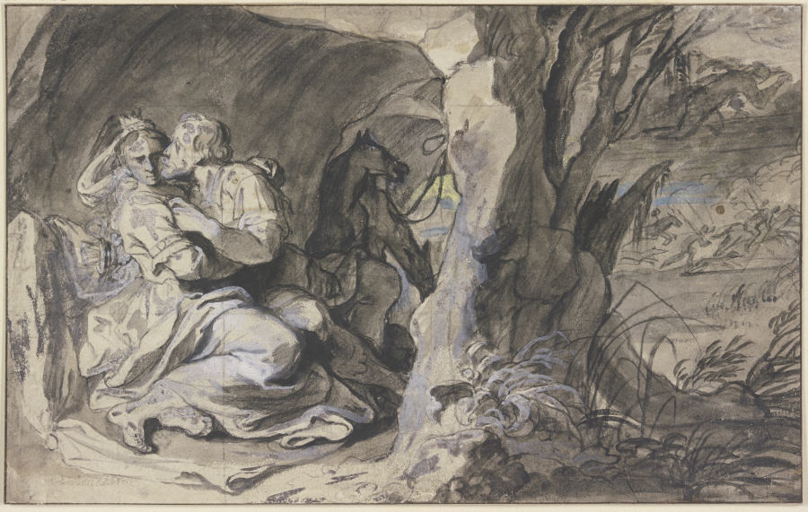 Aeneas und Dido in der Höhle von Peter Paul Rubens