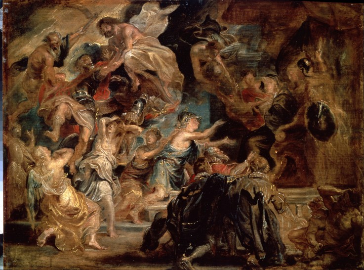 Der Tod des Königs Heinrich IV. und die Regentschaftserklärung von Peter Paul Rubens