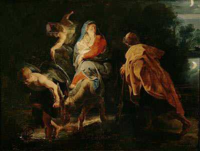 Die Flucht nach Ägypten von Peter Paul Rubens