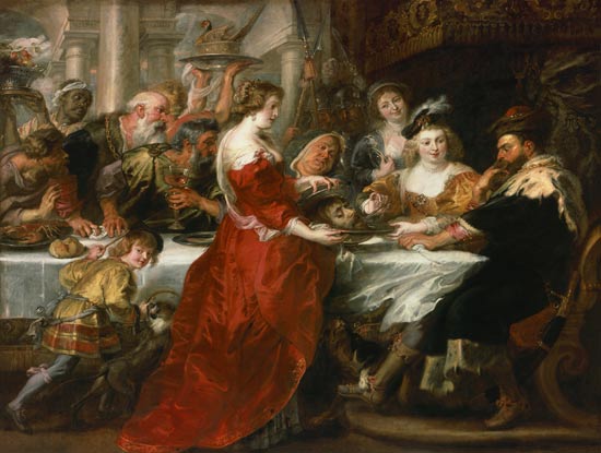 Das Gastmahl des Herodes. von Peter Paul Rubens