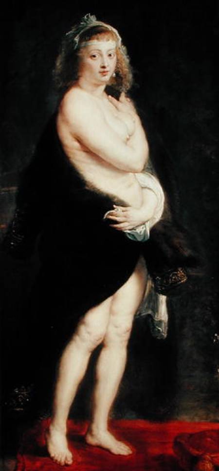 Helena Fourment in a Fur Wrap von Peter Paul Rubens