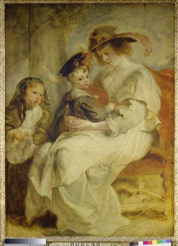 Helene Fourment und ihre Kinder von Peter Paul Rubens