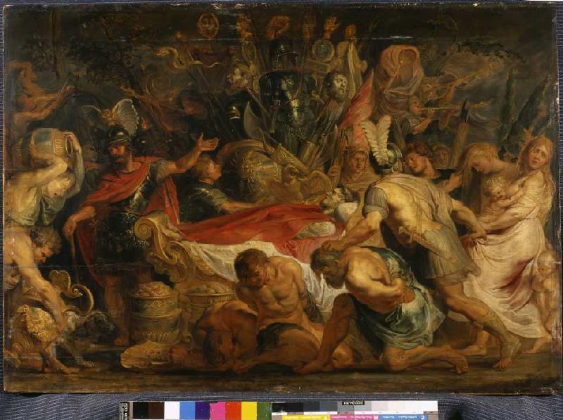 Die Leichenfeier des römischen Feldherrn Decius Mus. von Peter Paul Rubens