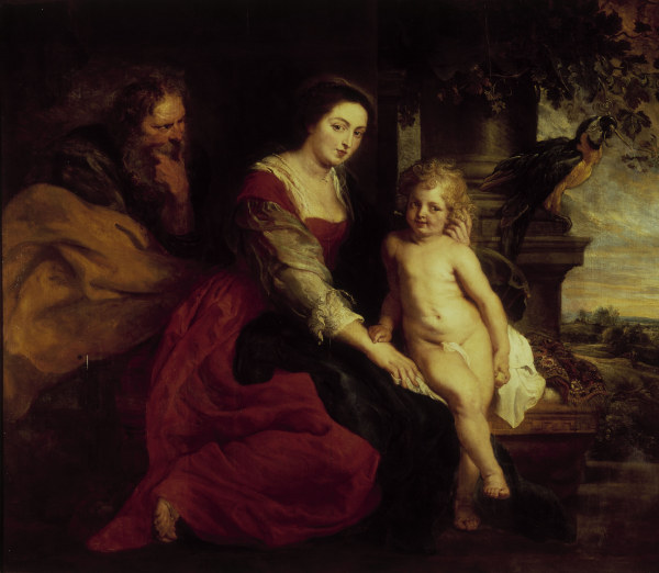 Madonna with the Parrot/ Rubens/ c.1614 von Peter Paul Rubens