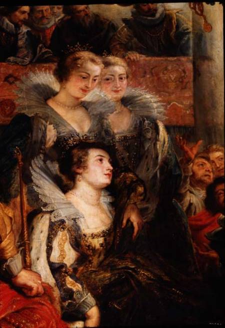 The Medici Cycle: The Coronation of Marie de Medici (1573-1642) at St. Denis, 13th May 1610, detail von Peter Paul Rubens