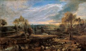 A Landscape with a Shepherd and his Flock c.1638