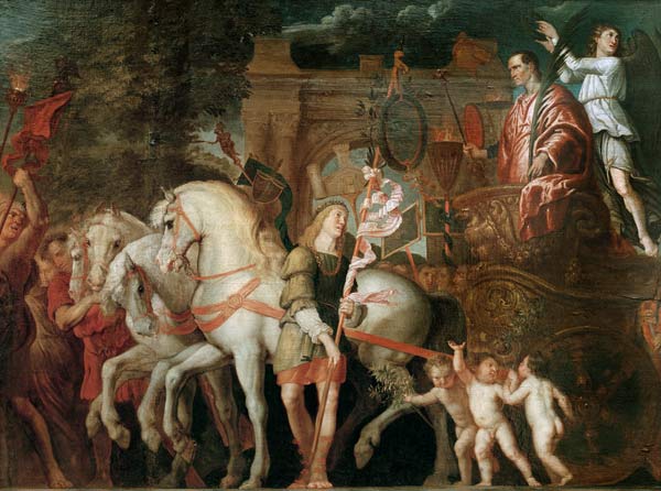 Triumph of Caesar / Rubens aft.Mantegna von Peter Paul Rubens
