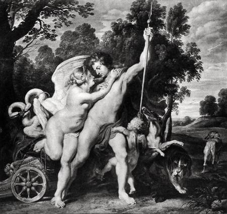 Venus and Adonis von Peter Paul Rubens