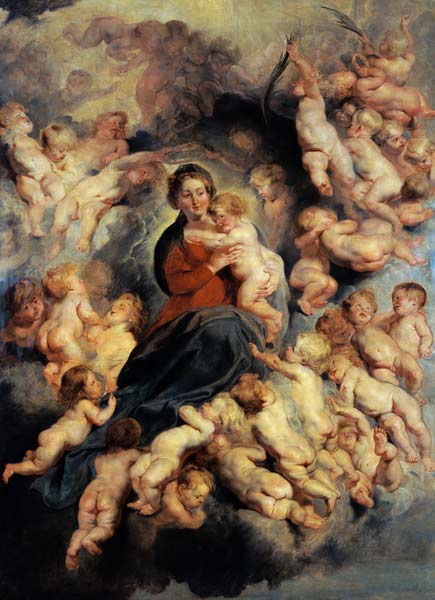The Virgin and Child surrounded the Holy Innocents or, The Virgin with Angels von Peter Paul Rubens