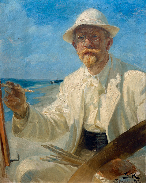 Selbstporträt des Künstlers von Peder Severin Krøyer