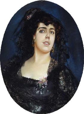 Portrait von Anne Pelterson-Norrie 1889