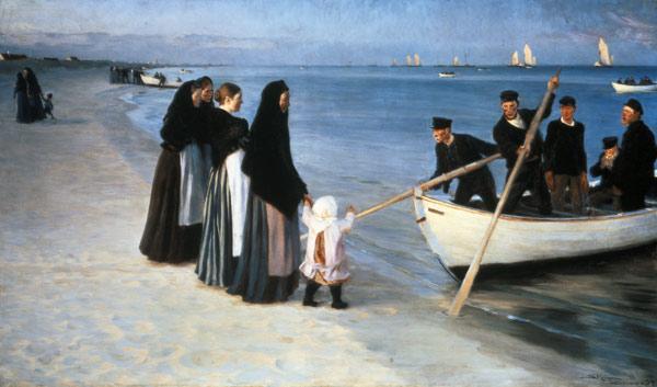 Ausfahrt der Fischer (Skagen) 1894
