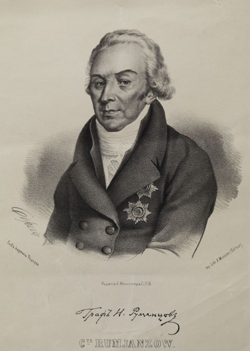 Bildnis Graf Nikolai Petrowitsch Rumjanzew (1754-1826) von P.F. Borel