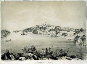 Das Kloster Walaam auf der Insel Walaam im Ladogasee 1850