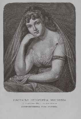 Nastasia Fjodorowna Minkina, Haushalterin von Graf Alexei Araktschejew